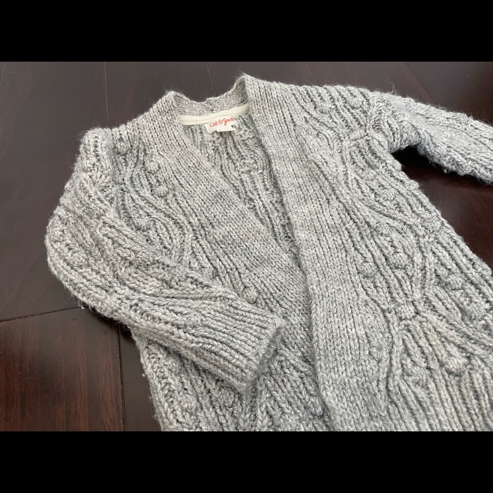 Cat & Jack bobble open cardigan, size 2T